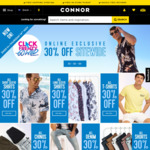 Click Frenzy - 30% off Sitewide @ Connor