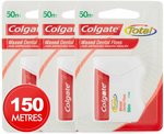 Colgate Total Waxed Dental Floss 50m $2.12 (Min 5 Buy) + Delivery ($0 with Prime/ $39 Spend) @ Amazon AU