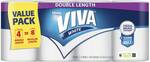 Kleenex Viva Double Length 4 Pack (4 Double Length=8 Regular Length) $10 (C&C/Selected Stores) @ Big W (Excludes NT)