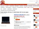 $899 - Toshiba Satellite L750 Core i7 3.10Ghz (TurboBoost) 6GB Nvidia 1GB USB 3.0 Win7 Pro - $8.95 Postage
