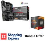 AMD Ryzen 5 5600X AM4 CPU + MSI MAG X570 TOMAHAWK WIFI 6 ATX Motherboard Combo $699 + Del @ Shopping Express