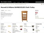 Maxwell & Williams BAMBOOZLED Chefs Trolley $99.95