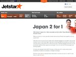 Jetstar 2 for 1 Flights to Japan - from $369 One Way for 2 People