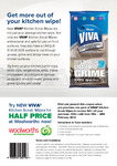 Viva Kitchen Scrub Surface Wipes 30pk- Half Price Voucher