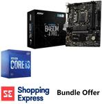 Intel Core i3-10100F CPU & MSI B460M-A PRO Motherboard $219 + Postage + Payment Surcharge @ Shopping Express