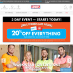20% off Everything @ Lowes