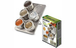 Stainless Steel 6 Can Magnetic Kitchen Spice Rack $14.98 Shipped