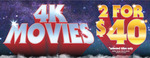 4K Movies - 2 for $40 + Delivery ($0 C&C/ in-Store) @ JB Hi-Fi