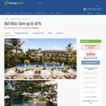 Bali Holiday 45% off: 5 Nights, Flights, Breakfast & Bonus Offers Valued $1,100 - from $950pp Twin Share @ Travel Online