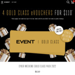 4x Off-Peak Gold Class Cinema e-Vouchers $110 @ Event Cinemas (Free Cinebuzz Membership Required)