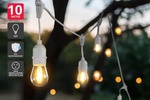 Outdoor Festoon String Christmas Lights with LED Filament Bulb (White, 10m) $13.99 Delivered with Kogan First @ Kogan