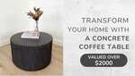 Win a Luxury Concrete Coffee Table Worth $2000 from Mitchell Bink Concrete Design