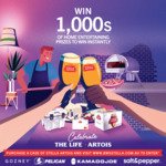 Win 1000's of Home Entertaining Prizes of Total Value $65,981 When you buy a Case of Stella Artoirs at BWS