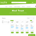 25% off Sugarcane Food Packaging + GST (Meal Trays Only) + Free Delivery @ Equosafe