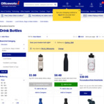 Drink Bottle Clearance - from $0.74 C&C / in-Store Only @ Officeworks