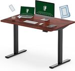 FLEXISPOT EN1 Standing Desk Height Adjustable Desk 120x60 Black + 48" Mohagany Top) $229.41