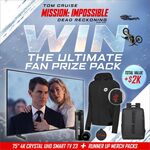 Win a Samsung 75” 4K Crystal UHD Smart Television, and Mission Impossible Merch from Prime Video