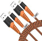 HARIBOL USB to Lightning 2Pack 2M (MFi Certified) Orange $10 + Delivery ($0 with Prime/ $59 Spend) @ HARIBOL via Amazon AU