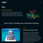 Win a Royal Caribbean Family Cruise Worth $3,209 from Enchanted Garden