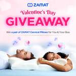Win 1 of 3 Pairs of ZAMAT Bluedott Ultra Button Cervical Pillows from Zamat Sleep