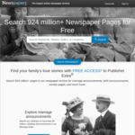 Free Access to Newspaper Archive @ Newspapers.com by Ancestry