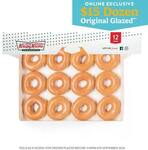 Original Glazed Dozen for $15.00 Online Only + $7.50 Delivery ($0 C&C/ $65 Order) @ Krispy Kreme