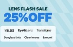 25% off Lenses (Only) No Minimum Spend + US$10.95 Delivery @ Zenni Optical, USA