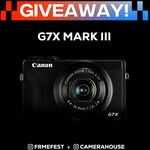 Win a Canon G7X Mark III (Black) Camera Worth $1,200 from FRMEFEST + Camera House