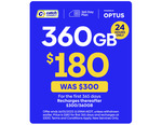 Catch Connect 365-Day 360GB Mobile Plan $170 (New Customers Only, Ongoing Recharge $300) @ Catch