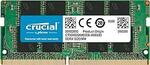 Crucial 16GB DDR4-3200MHz SODIMM RAM $41.80 + Delivery ($0 with Prime/ $59 Spend) @ Amazon AU