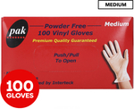 Pak Medium Vinyl Gloves 100pk $4.79 + Delivery ($0 with OnePass) @ Catch