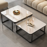 Twin Square Coffee Table with Sintered Stone Top $179.95 Delivered @ OZ Home Hub