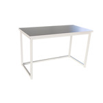 Minimal Assembly Study Desk - White, MDF, 1.4m $35.88 + Delivery ($0 NSW, QLD, VIC C&C) @ DiamondsHome