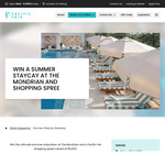 Win a 2-Night The Mondrian Ocean Suite + $1,000 Pacific Fair Gift Card + Styling Session + More from GPT Property [No Travel]