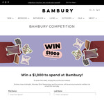 Win a $1,000 Bambury Gift Voucher from Bambury