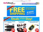 Free shipping on everthing in the Deals Direct newsletter.