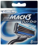 40% off Gillette Mach3 Turbo Cartridges Pk8 $17.39 ($14.78 with Voucher) @ Priceline - Ends Wed