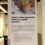 Free Coffee Grounds at IKEA Richmond. for The Garden