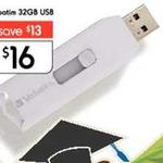 Verbatim 32GB USB Drive Store-N-Go $16 (Was $29) @ Kmart in-Store