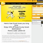 Scoot Valentines Day Sale 33% off Air Fares