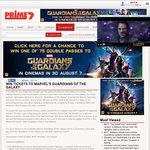 Win a Double Pass to Guardians of The Galaxy (Movie) from Yahoo 7