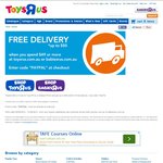 Free Delivery (Up to $50*) When Spend $49+ @ Toys"R"Us / Babies"R"Us Online - Ends Next Wed 13th