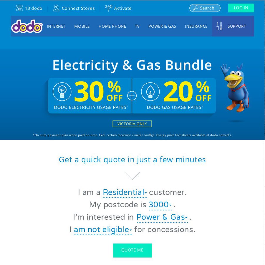 dodo-electricity-20-off-usage-charges-in-nsw-and-bonus-100-off-bill