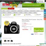 D3300 Body Only for $334.85 (after $100 Cash Back from Nikon)