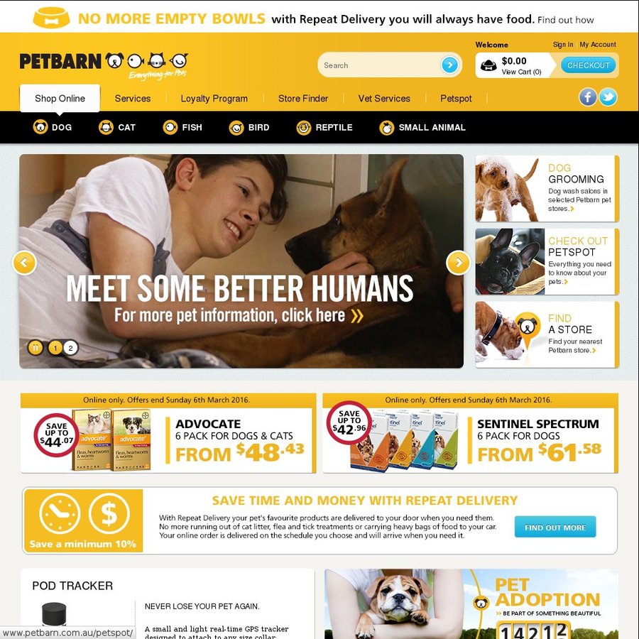 Petbarn hotsell online shopping