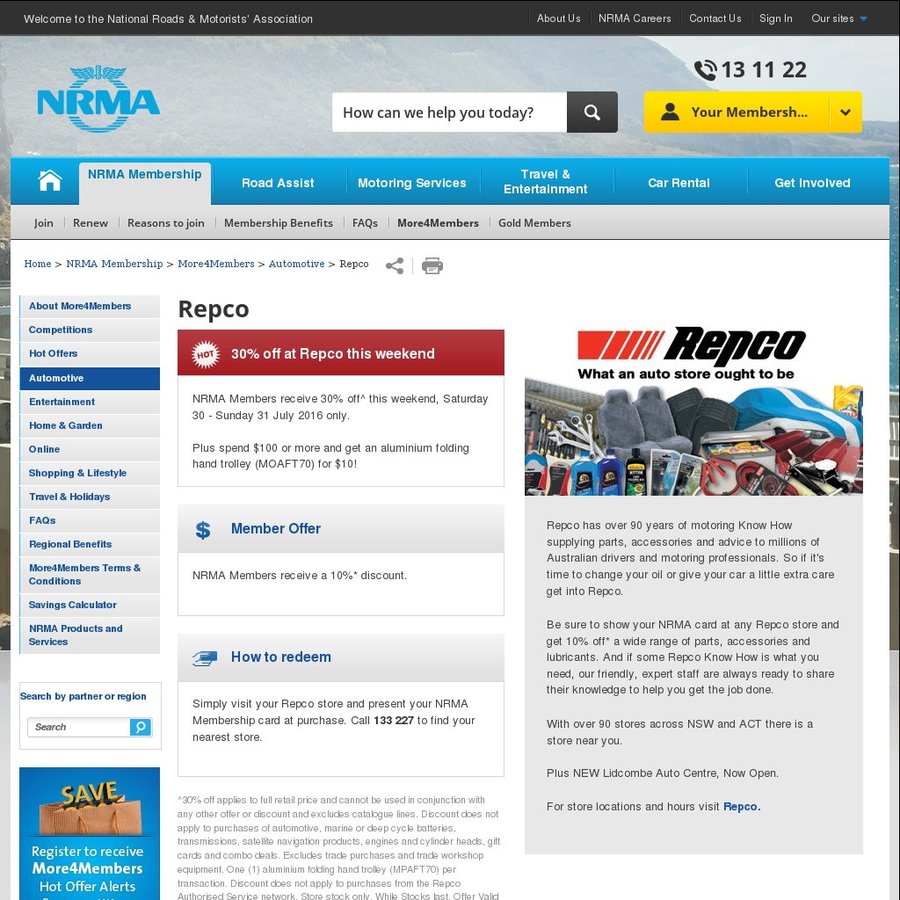 Repco racv Repco racv