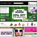 20% off Orders with 2+ Items, Online or In-Store @ The Body Shop