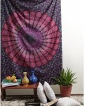 65% off on Pink Peacock Mandala Wall Hanging Tapestry - A $10.95 + A $10.45 Shipping @ Rajrang