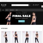 Closing down Sale 50% All Activewear @ BAM Active