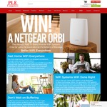 Win a NetGear ORBI AC3000 RBK50 Tri-Band Home Wi-Fi System Worth $619 from PLE Computers
